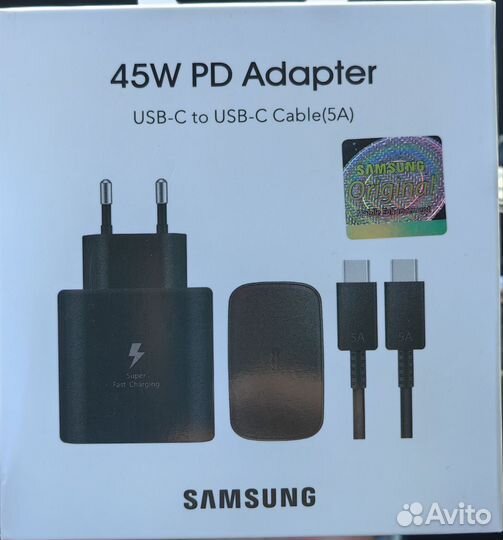 Зарядное устройство samsung 45w