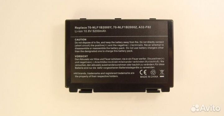 Новый аккумулятор для Asus K40 K50 K51 K61