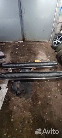 Подножки пороги на Тойота Ленд круизер Прадо 120