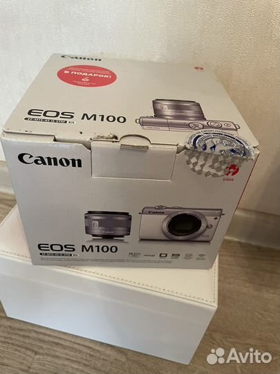 Компактный фотоаппарат canon eos m100