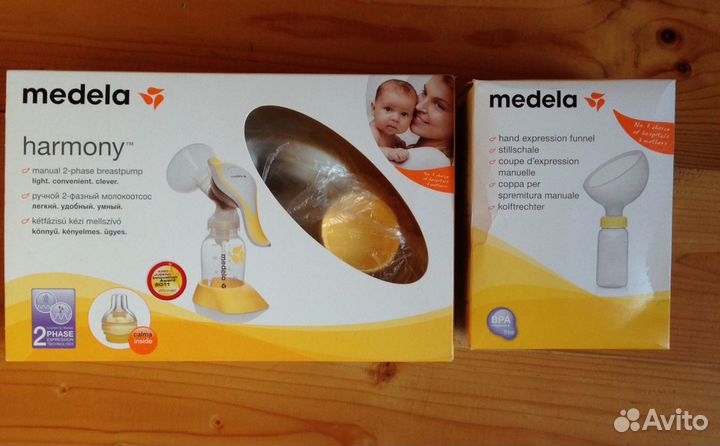Молокоотсос Medela Harmony ручной и дополнительная