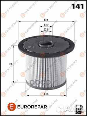 Фильтр топливный 1643627080 eurorepar