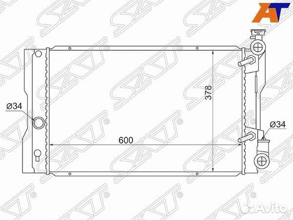 Радиатор toyota corolla/matrix 08/pontiac vibe