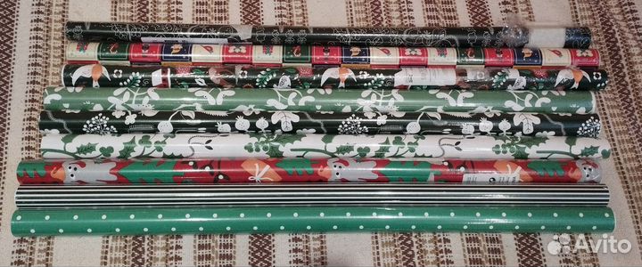 Оберточная бумага новогодняя Икеа