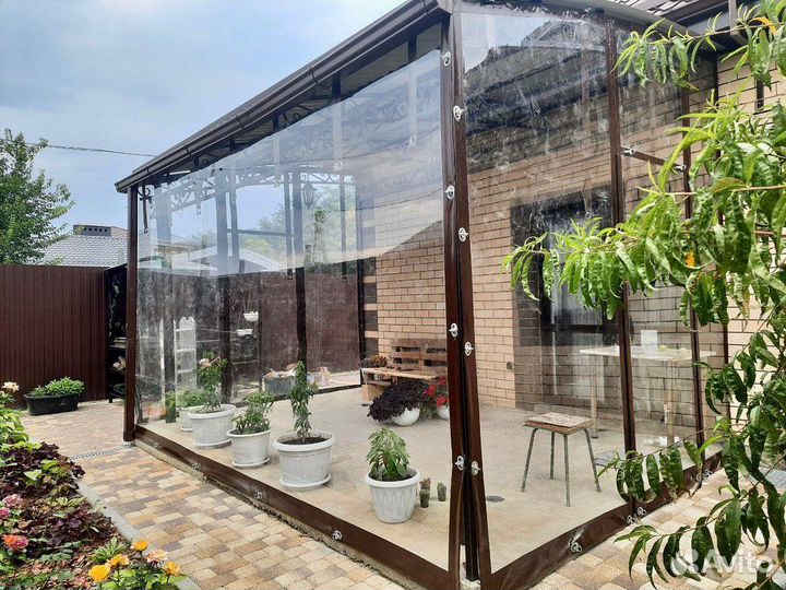 Мягкие и гибкие окна на беседку