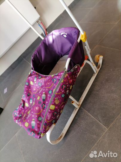 Детские зимние санки