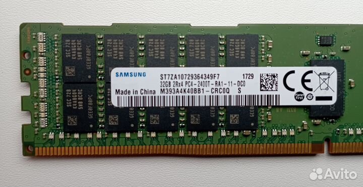 Серверные модули памяти DDR4 REG ECC