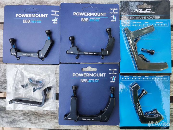 Адаптеры для тормозов+ адаптеры и гайки Centerlock