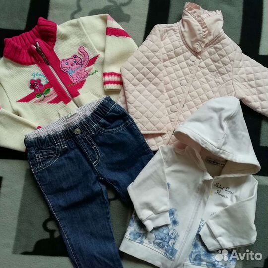 Вещи на девочку пакетом 6-12 месяцев