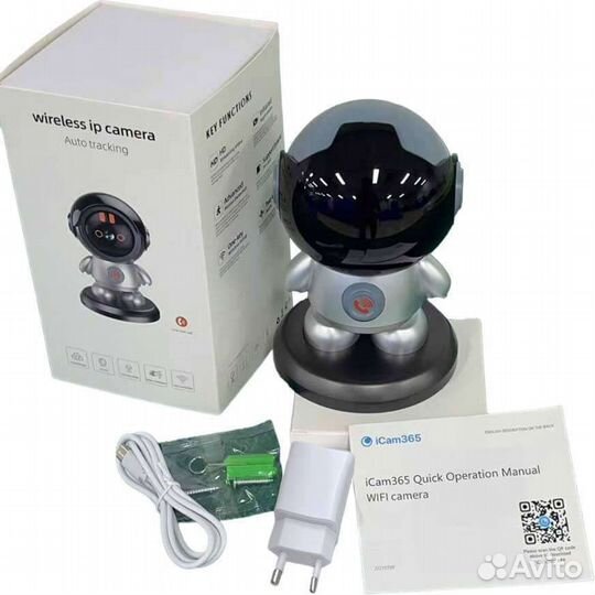 Беспроводная PTZ IP-Камера в Виде Игрушки Робота