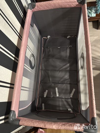 Манеж-кровать Lionelo Flower, flamingo