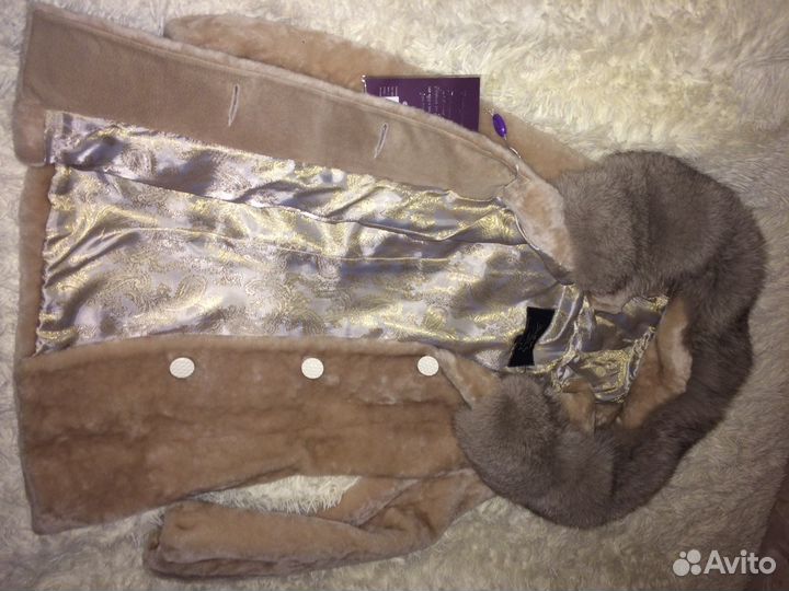 Шуба натуральная. Мутон