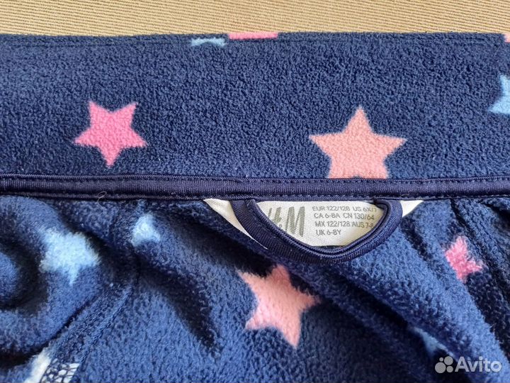 Флисовая кофта для девочки hm 122 128