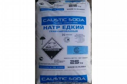 Каустическая сода гранулированная 25кг