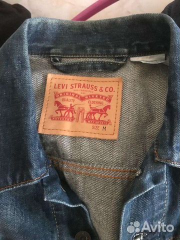 Джинсовая куртка мужская levis м