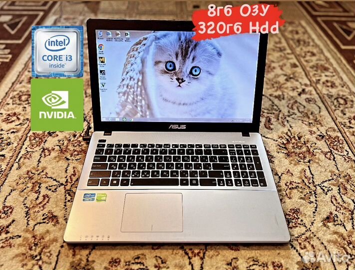 Игровой Ноутбук Asus core i3/8гб/GT 720m 2гб