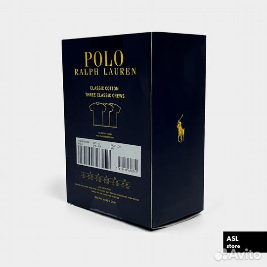 Оригинал polo ralph lauren набор футболок 3 шт