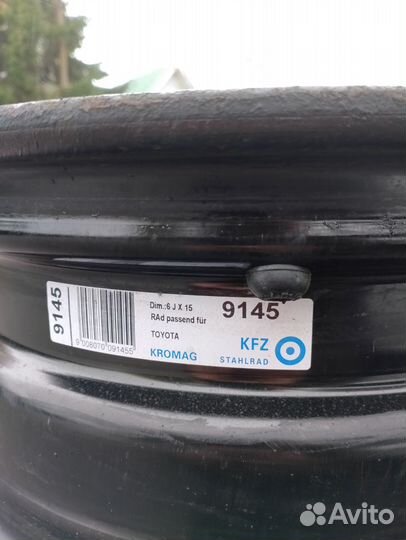 Железные диски r15 на Тойоту 4*100