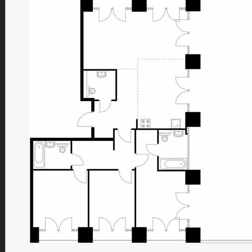 3-к. квартира, 133,2 м², 8/9 эт.