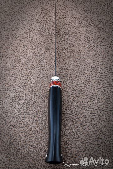 Филейный нож Касатка средний Х12мф черный граб