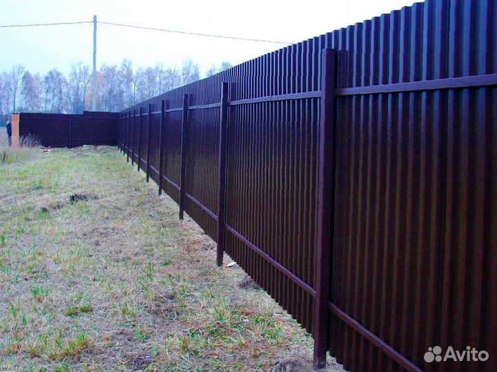 Забор из профнастила