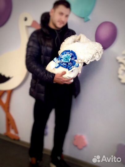 Конверт на выписку новорожденного