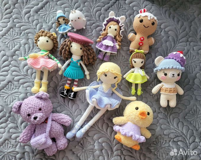 Вязаные игрушки ручной работы