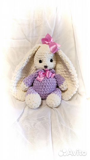 Заяц. Игрушка плюшевая, мягкая.Антистресс.Рост27см