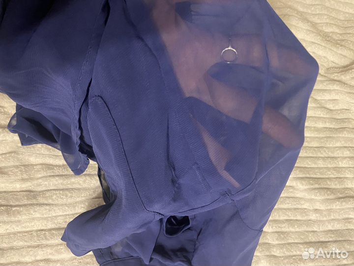 Летнее платье H&M темно-синее