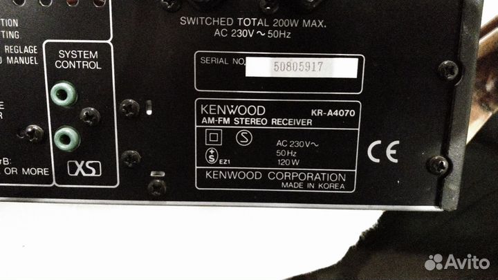 Ресивер kenwood KR -4070. Из Швеции