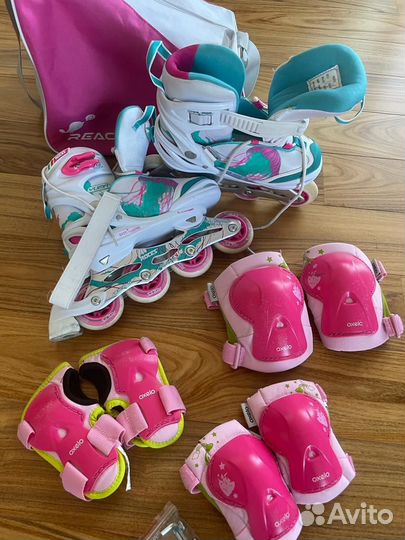 Роликовые коньки детские раздвижные Roces Yuma Gir