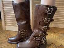 Biker Boots Miu Miu коричневые