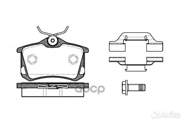 263 50 колодки дисковые з VW Golf IV/Bora 2.3