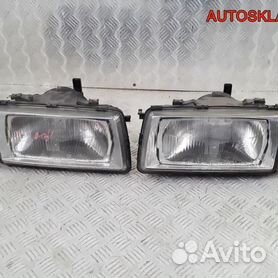 Гладкие стекла фар Audi 80 B3 (пара)