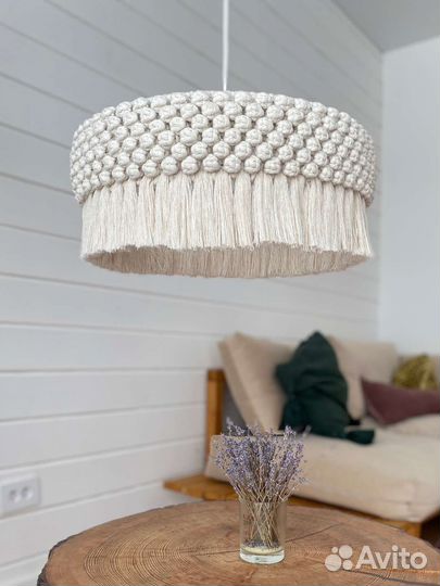 Люстра макраме