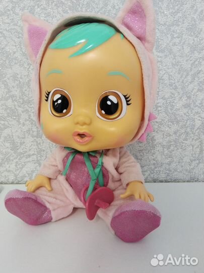 Кукла пупс Cry babies fox(лисичка)