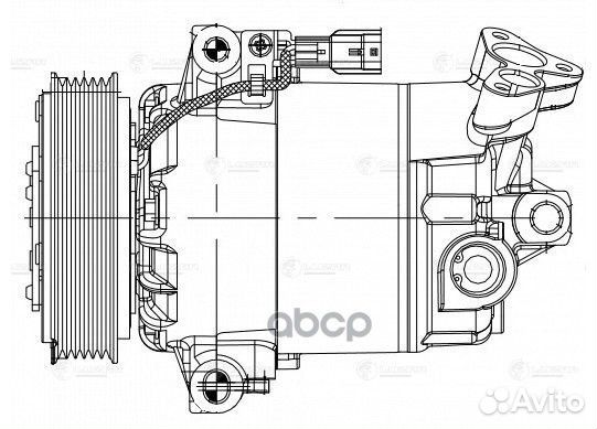 Компрессор кондиц. для а/м Nissan Qashqai (06 L