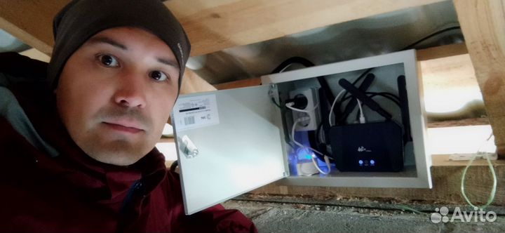 Камера видеонаблюдения поворотная двойная