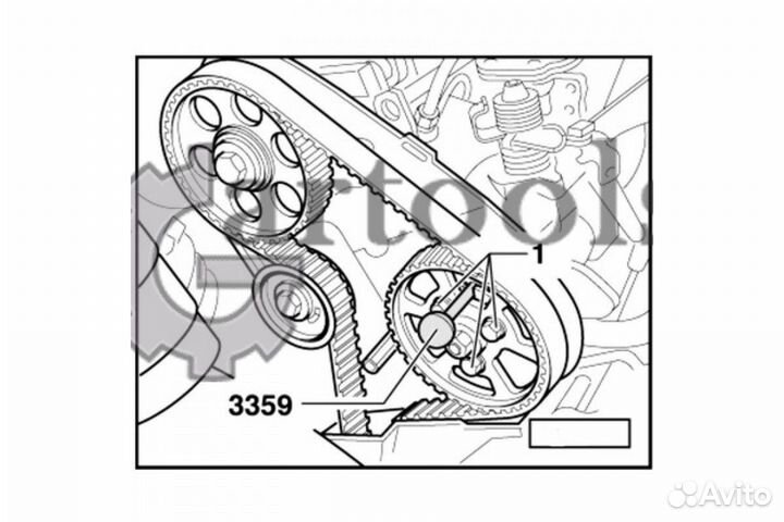 Фиксатор коленвала VAG T10050 TJG A1637