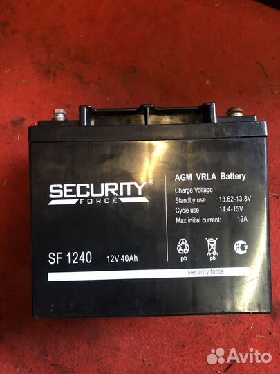 Аккумулятор security force sf 1240