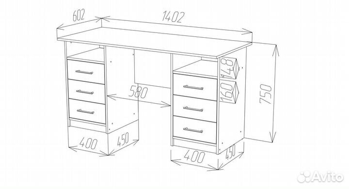 Компьютерный стол фронда-2