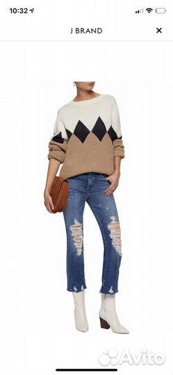 Джинсы укорочённые J Brand