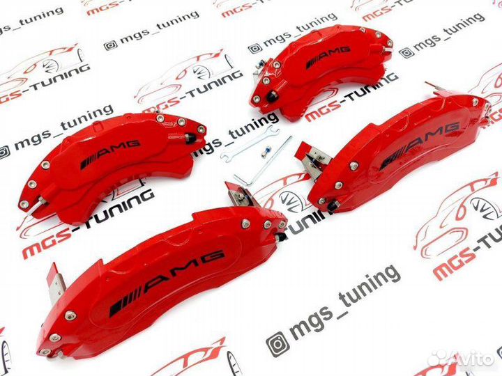 Накладки на суппорта AMG металл GLE W166 AMG пакет