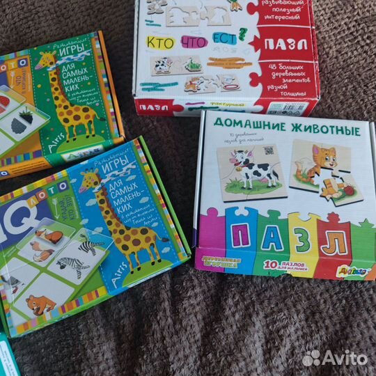 Деревянные пазлы для малышей