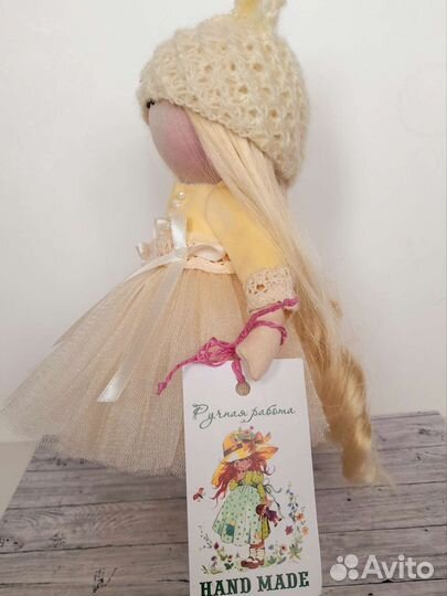 Кукла ручной работы текстильная интерьерная
