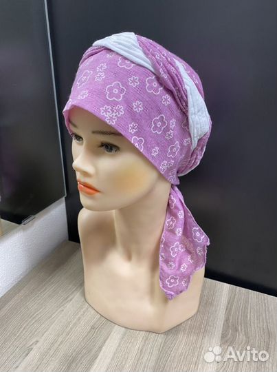 Шапочка летняя тонкий лён