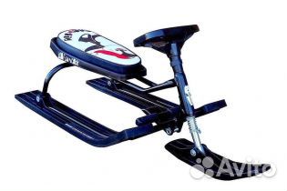 Снегокат Russian winter черный (пингвин)