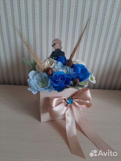 Букет цветов с мыла