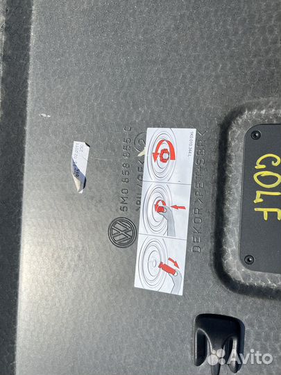 Пол багажника Volkswagen Golf Plus