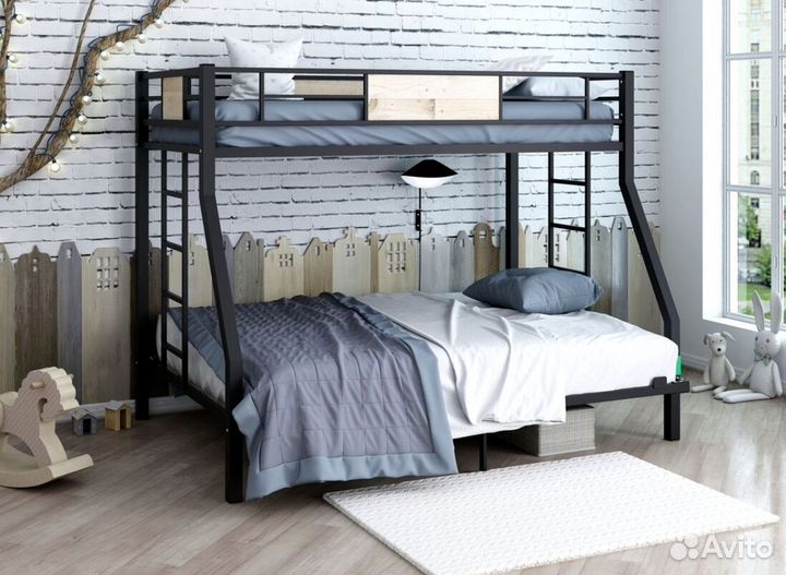 Кровати металлические двухъярусные